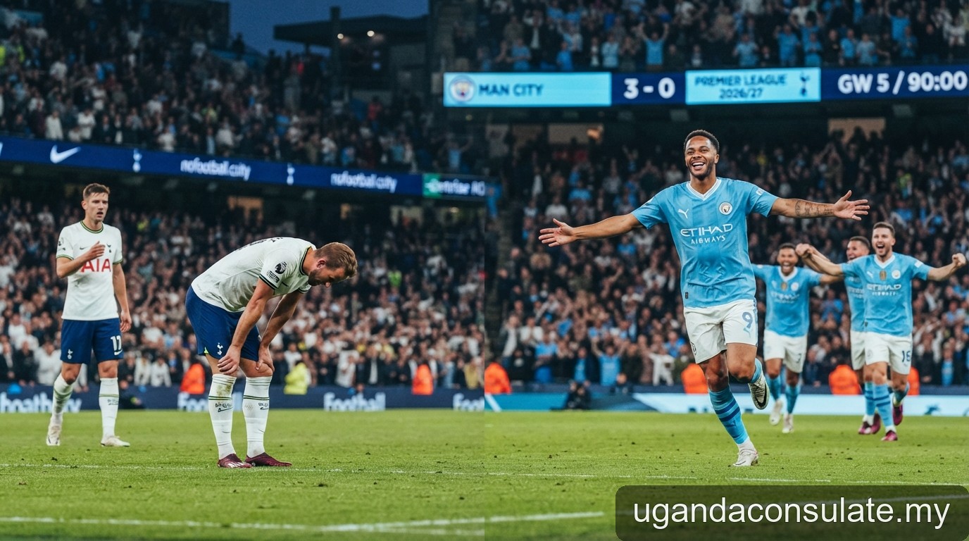 Premier League 2026/27: Man City thống trị tuyệt đối, Tottenham rơi xuống đáy bảng