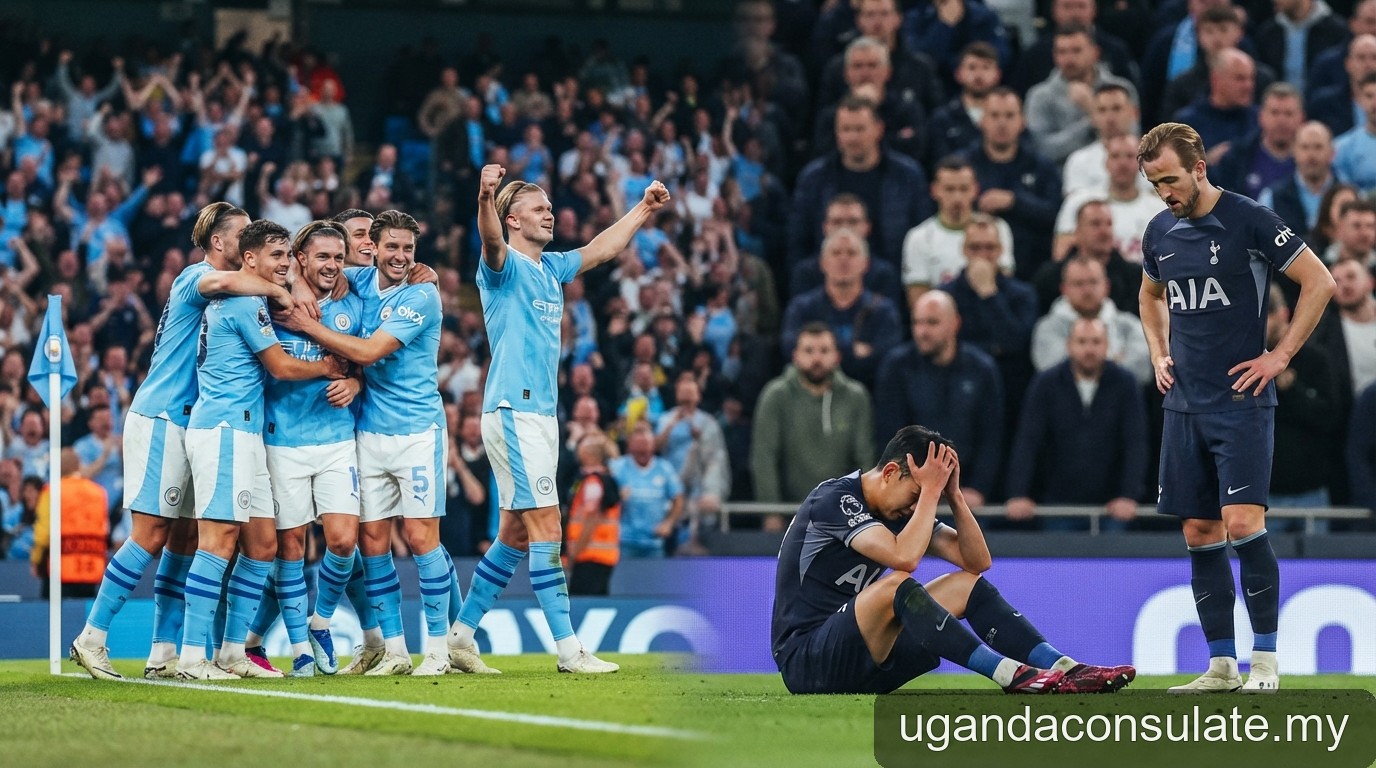 Premier League 2026/27: Man City toàn thắng, Tottenham chìm sâu dưới đáy bảng